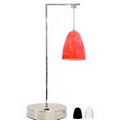 Digital LED Lamp - Red Geometric Glass Shade